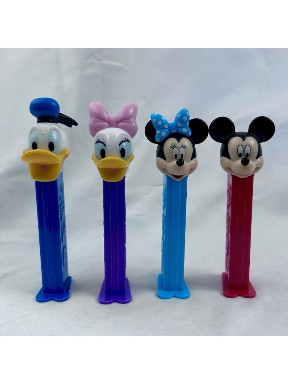 Mickey Mouse, Mini Mouse, Donald Duck, Daisy Duck PEZ Dispensers